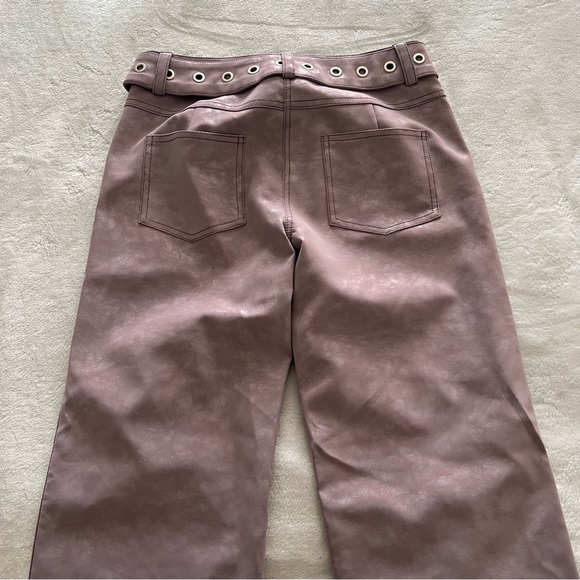 I.AM.GIA Natali Pant in Purple Size Small Belted Relaxed Fit - Picture 6 of 9